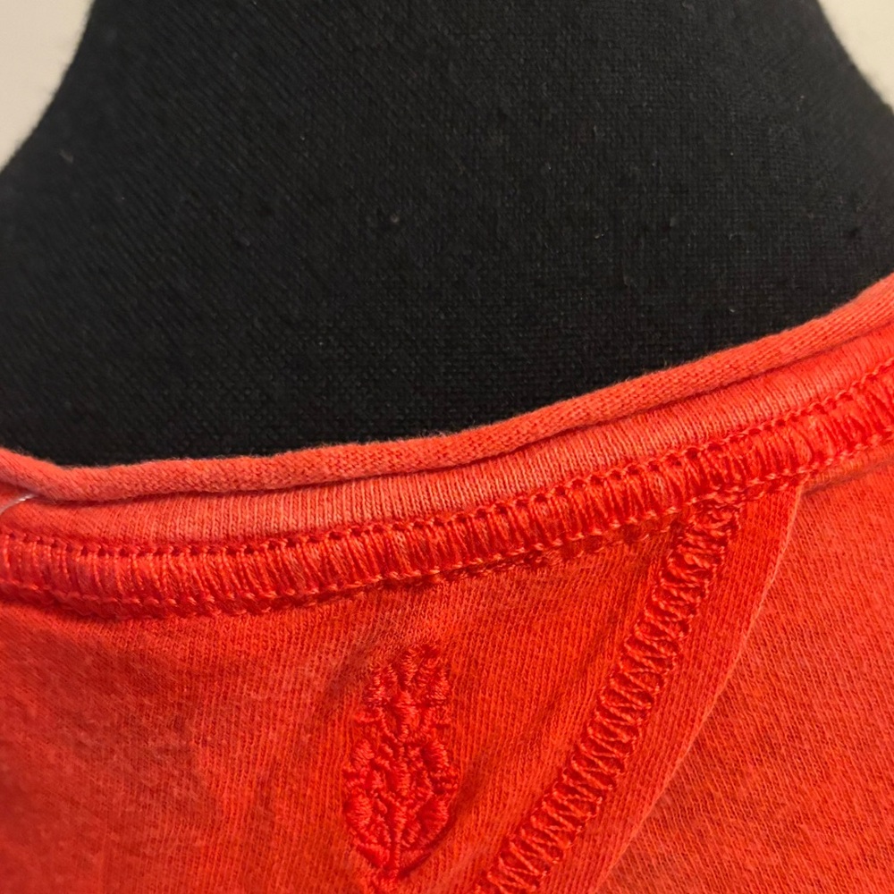 Free People Orange Sleeveless Crop Tank Top - Picture 4 of 8